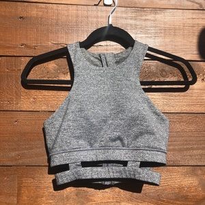 FOREVER 21: GRAY SPORTS BRA